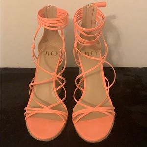 JLO Jennifer Lopez Callie Espadrille Wedge Sandal